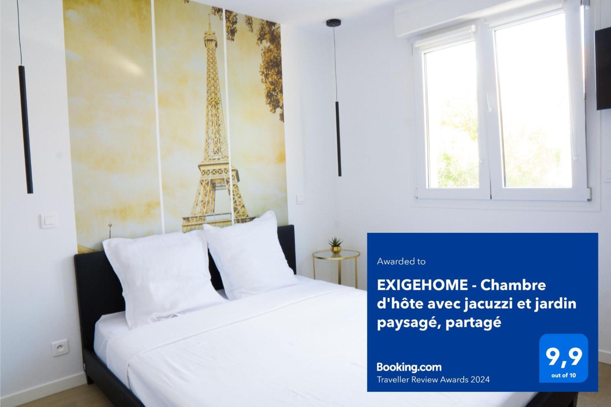 Exigehome - Chambre D'Hote Avec Jacuzzi Et Jardin Paysage, Partage Orgeval  Eksteriør billede